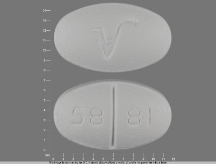 58 81 V: (0603-5764) Spironolactone 50 mg Oral Tablet by Rebel Distributors Corp