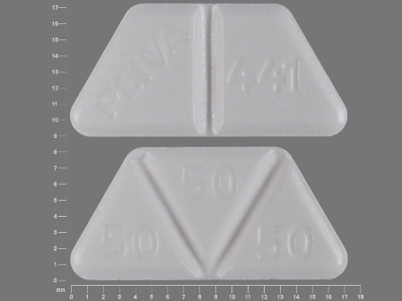 PLIVA 441 50 50 50: (0615-8155) Trazodone Hydrochloride 150 mg Oral Tablet by Remedyrepack Inc.