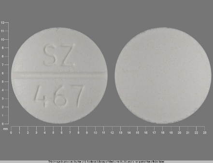 SZ467: (0781-1183) Nadolol 80 mg Oral Tablet by Sandoz Inc