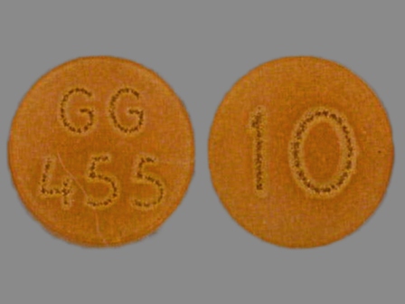 GG455 10: (0781-1715) Chlorpromazine Hydrochloride 10 mg Oral Tablet by Sandoz Inc