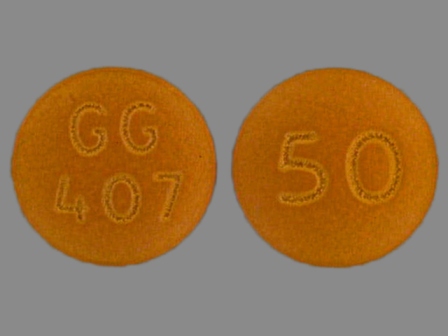 GG407 50: (0781-1717) Chlorpromazine Hydrochloride 50 mg Oral Tablet by Sandoz Inc