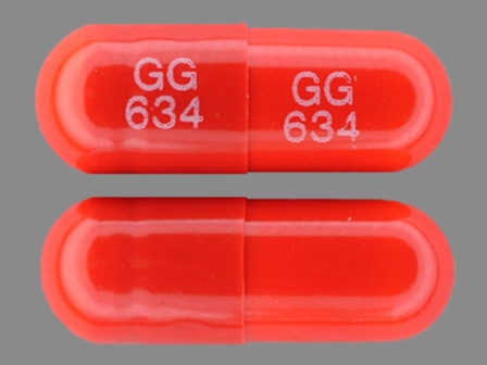 GG634: (0781-2048) Amantadine Hydrochloride 100 mg Oral Capsule by Ncs Healthcare of Ky, Inc Dba Vangard Labs