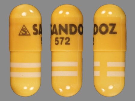 S SANDOZ 572: (0781-2272) Amlodipine (As Amlodipine Besylate) 5 mg / Benazepril Hydrochloride 10 mg Oral Capsule by Pd-rx Pharmaceuticals, Inc.