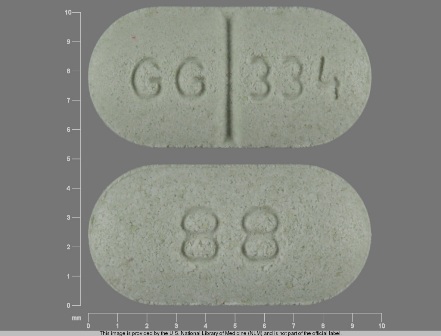 88 GG 334 Green Oval Pill