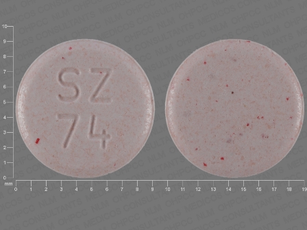 SZ 74: (0781-5554) Montelukast 4 mg (As Montelukast Sodium 4.2 mg) Chewable Tablet by Sandoz Inc
