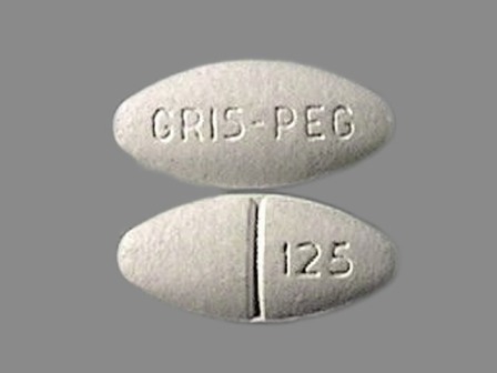 GRIS PEG 125: (0884-0763) Gris-peg 125 mg Oral Tablet by Pedinol Pharmacal Inc.