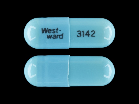 WestWard 3142: (0904-0428) Doxycycline (As Doxycycline Hyclate) 100 mg Oral Capsule by Blenheim Pharmacal, Inc.