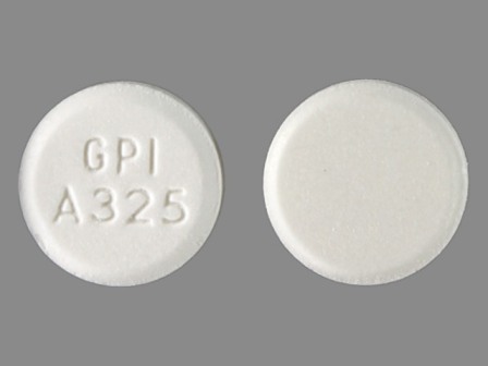 GPI A325: (0904-1982) Mapap 325 mg Oral Tablet by Aidarex Pharmaceuticals LLC