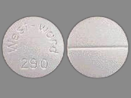 West ward 290: (0904-2364) Methocarbamol 500 mg Oral Tablet by Major Pharmaceuticals