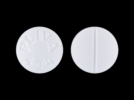 PLIVA 434: (0904-3991) Trazodone Hydrochloride 100 mg Oral Tablet by Ncs Healthcare of Ky, Inc Dba Vangard Labs