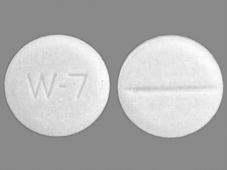 W 7: (0904-5045) Captopril 12.5 mg Oral Tablet by Major Pharmaceuticals