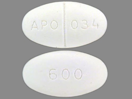APO 034 600: (0904-5379) Gemfibrozil 600 mg Oral Tablet, Film Coated by State of Florida Doh Central Pharmacy