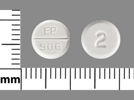 EP 906: (0904-6009) Lorazepam 2 mg Oral Tablet by Rebel Distributors Corp