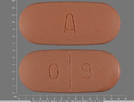A 09 oval brown pill