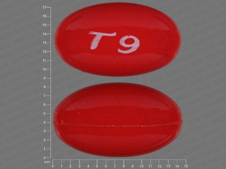 T9: (13811-525) Triphrocaps (Folic Acid 1 mg / Ascorbic Acid 100 mg / Niacinamide 20 mg / Thiamine 1.5 mg / Riboflavin 1.7 mg / Pyridoxine Hydrochloride 10 mg / Cyanocobalamin 6 Ug / Pantothenic Acid;calcium Cation 5 mg / Biotin 150 Ug) by Trigen Laboratories, Inc.