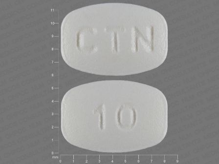 CTN 10: (16571-402) Cetirizine Hydrochloride 10 mg Oral Tablet by Remedyrepack Inc.