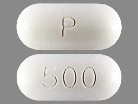 P 500: (16571-412) Ciprofloxacin 500 mg Oral Tablet by Puracap Laboratories LLC Dba Blu Pharmaceuticals
