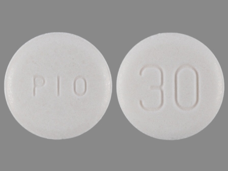 PIO 30: (16729-021) Pioglitazone Hydrochloride 30 mg Oral Tablet by Bryant Ranch Prepack