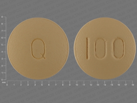 100: (16729-147) Quetiapine (As Quetiapine Fumarate) 100 mg Oral Tablet by Bryant Ranch Prepack