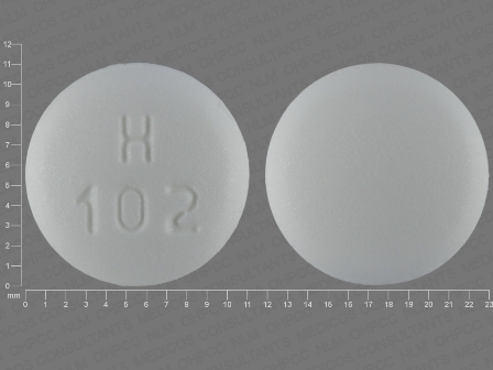 H 102: (23155-102) Metformin Hydrochloride 500 mg Oral Tablet by Cardinal Health