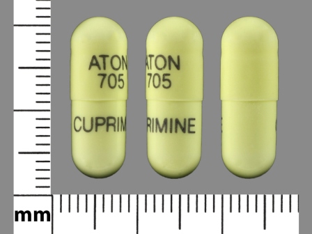 ATON 705 Cuprimine: (25010-705) Cuprimine 250 mg Oral Capsule by Aton Pharma, Inc.