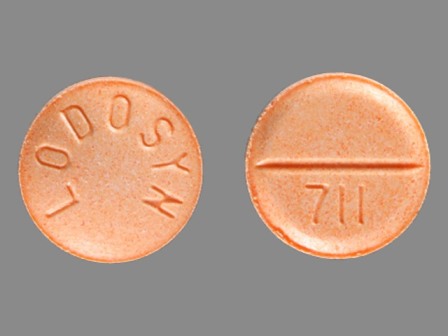 LODOSYN 711: (25010-711) Lodosin 25 mg Oral Tablet by Aton Pharma, Inc