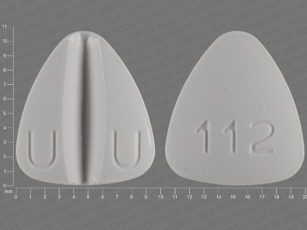 U U 112: (29300-112) Lamotrigine 100 mg Oral Tablet by A-s Medication Solutions