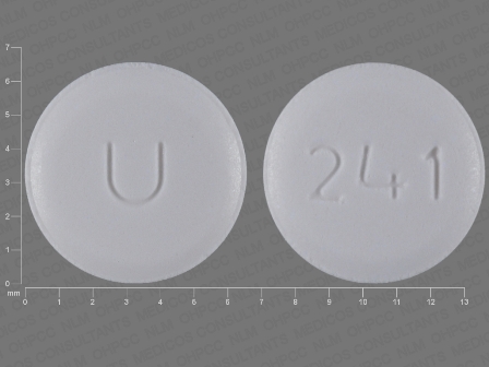 U 241: (29300-241) Amlodipine Besylate 2.5 mg Oral Tablet by Preferred Pharmaceuticals, Inc.