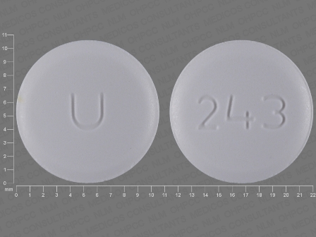 U 243: (29300-243) Amlodipine Besylate 10 mg Oral Tablet by St. Mary's Medical Park Pharmacy