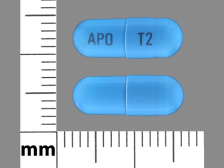 APO T2: (42291-810) Tizanidine Hydrochloride 2 mg Oral Capsule, Gelatin Coated by Avkare, Inc.