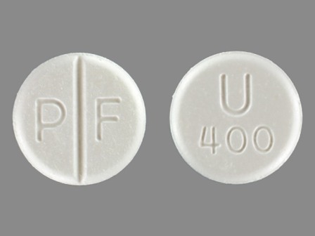 PF U 400: (42858-701) Theophylline 400 mg Extended Release Tablet by Rhodes Pharmaceuticals L.p.
