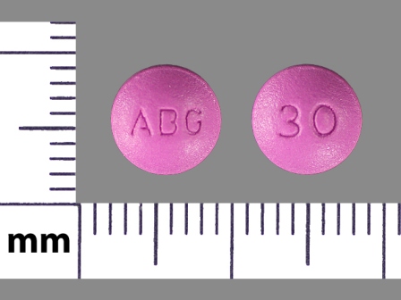 ABG 30: (42858-802) Ms 30 mg Extended Release Tablet by Bryant Ranch Prepack