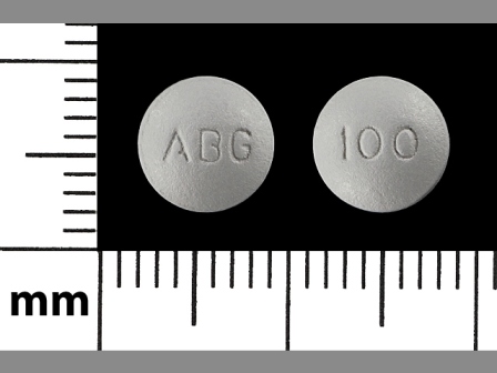 ABG 100: (42858-804) Ms 100 mg Extended Release Tablet by Rhodes Pharmaceuticals L. P.