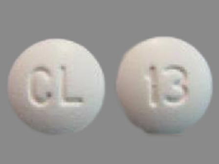 CL 13: (43199-013) Hyoscyamine Sulfate .125 mg Oral Tablet by Proficient Rx Lp