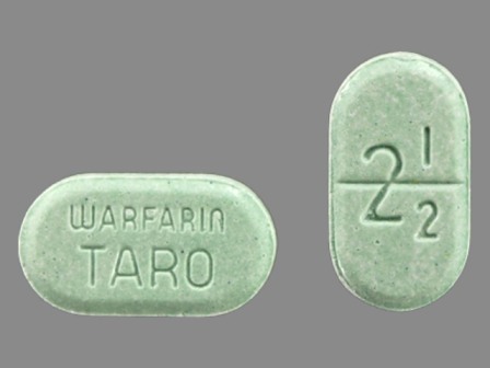 2 1 2 WARFARIN TARO: (43353-142) Warfarin Sodium 2.5 mg Oral Tablet by Aphena Pharma Solutions - Tennessee, Inc.