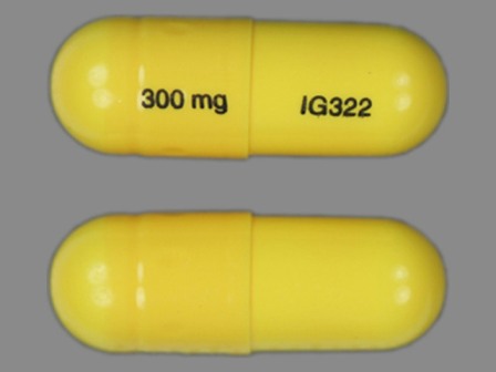 IG322 300mg: (43353-709) Gabapentin 300 mg Oral Capsule by Aphena Pharma Solutions - Tennessee, Inc.