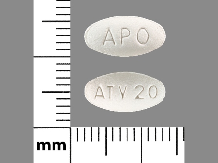 APO ATV20: (43353-904) Atorvastatin Calcium 20 mg Oral Tablet, Film Coated by Aphena Pharma Solutions - Tennessee, LLC