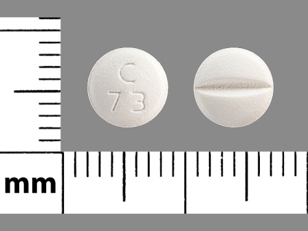 C 73: (43353-942) Metoprolol Tartrate 25 mg Oral Tablet, Film Coated by Denton Pharma, Inc. Dba Northwind Pharmaceuticals