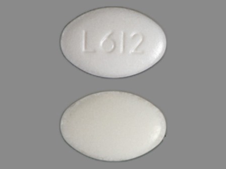 L612 White Oval Pill