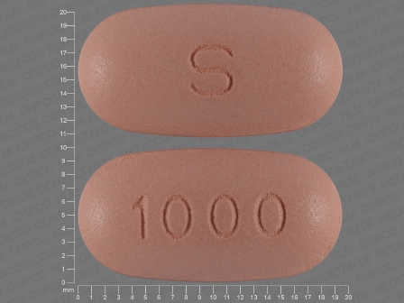 S 1000: (47335-613) Niacin 1000 mg Oral Tablet, Film Coated, Extended Release by Sun Pharma Global Fze