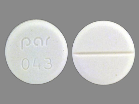 Par 043: (49884-043) Cyproheptadine Hydrochloride 4 mg Oral Tablet by Par Pharmaceutical Inc.