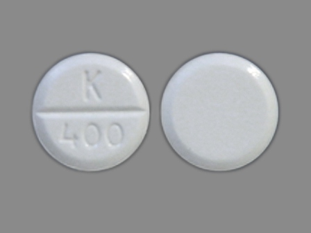 K 400: (49884-065) Glycopyrrolate 1 mg Oral Tablet by Ncs Healthcare of Ky, Inc Dba Vangard Labs