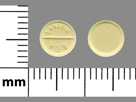 LANOXIN Y3B: (49884-514) Digoxin .125 mg Oral Tablet by Remedyrepack Inc.