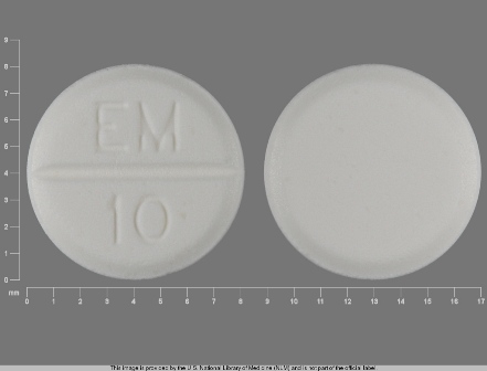 EM 10: (49884-641) Methimazole 10 mg Oral Tablet by Physicians Total Care, Inc.