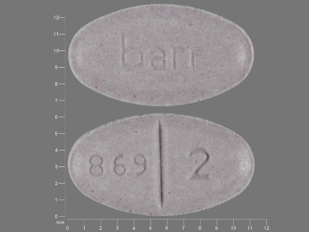 869 2 barr: (50090-1756) Warfarin Sodium 2 mg Oral Tablet by A-s Medication Solutions