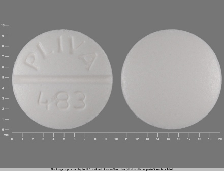 PLIVA 483: (50111-483) Theophylline 100 mg Extended Release Tablet by Pliva Inc.