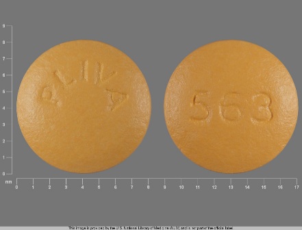 PLIVA 563 round orange pill