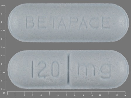 Betapace 120 mg: (50419-109) Betapace 120 mg Oral Tablet by Bayer Healthcare Pharmaceuticals Inc.