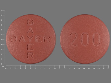 200 BAYER: (50419-488) Nexavar 200 mg Oral Tablet by Bayer Healthcare Pharmaceuticals Inc.