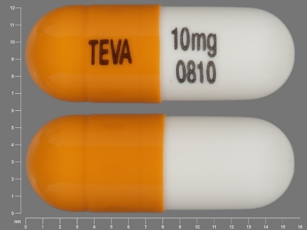 TEVA 10mg 0810: (50436-0810) Nortriptyline Hydrochloride 10 mg Oral Capsule by Unit Dose Services